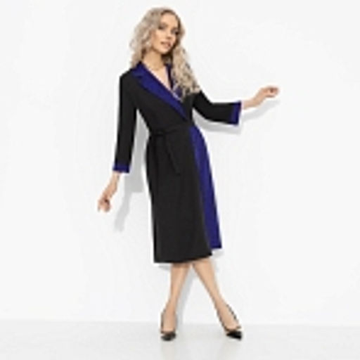 Платье с поясом, Образ вне закона (синий леопард) - Charutti фото 9