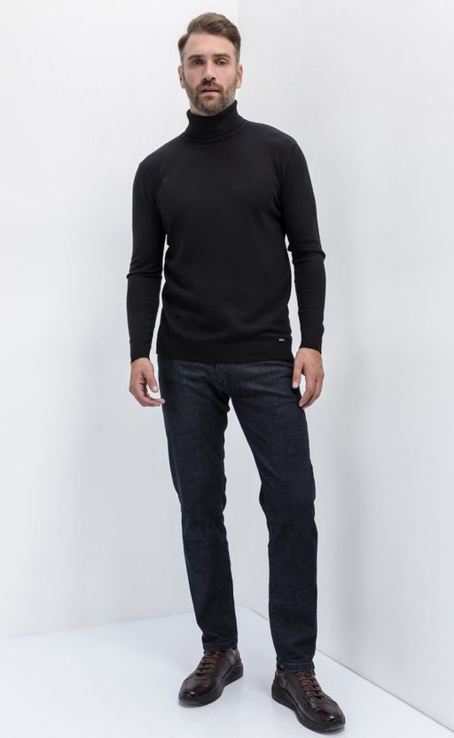 Джинсы мужские утепленные флисом P121-0152W d.blue - Primm фото 2