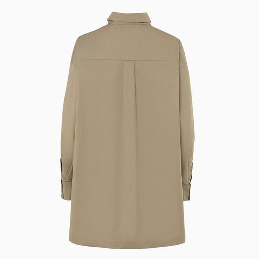Костюм женский (рубашка, шорты) MINAKU: Oversize, зелёный, размер 46