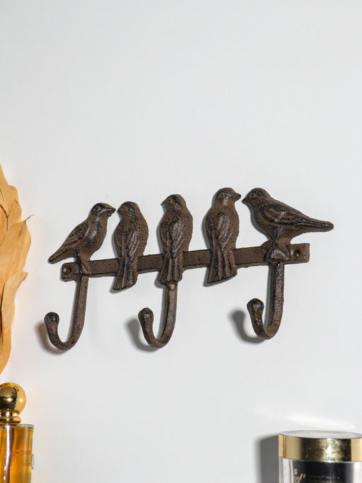 Крючки декоративные чугун "Пять птиц" 27,5х13х4,5 см