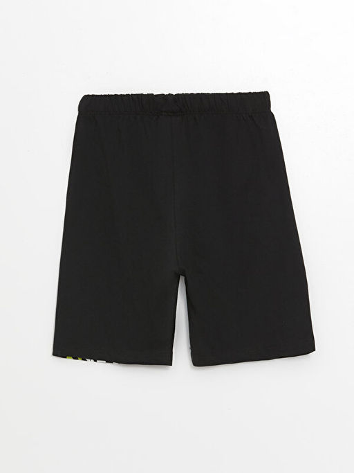 Beli Lastikli Bask?l? Erkek ?ocuk Pijama ?ort - Waikiki фото 4