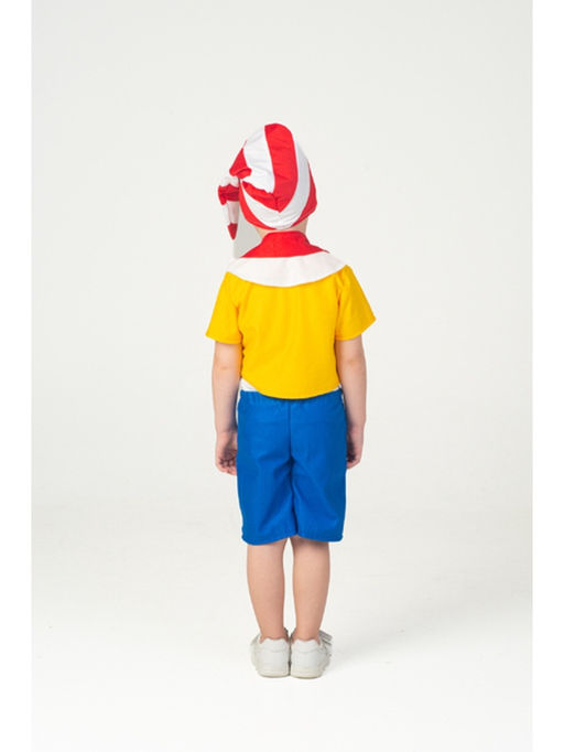 Карнавальный костюм «Буратино», 5-7 лет, колпак, курточка, шарфик, бриджи, рост 122-134 см