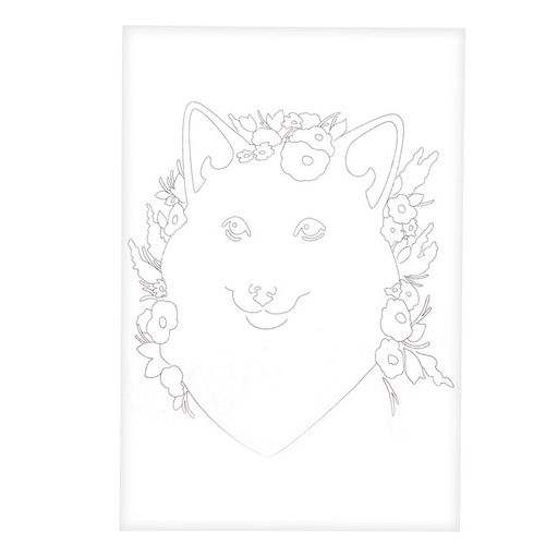 Скетчинг акварелью «Животные в цветах»