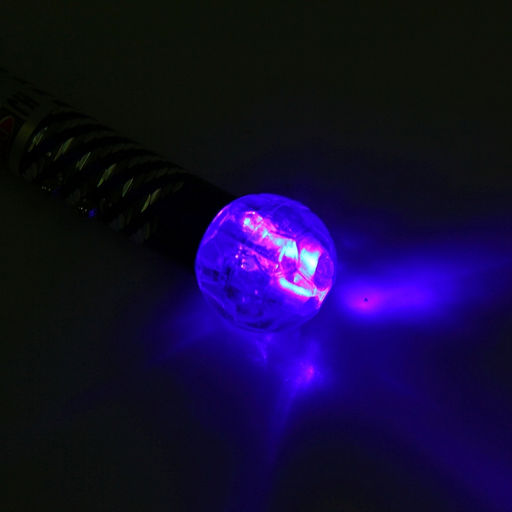 Цена за 24 шт. Фонарик Шар, на карабине, с лазером, светящийся, цвета МИКС - Simaland фото 3