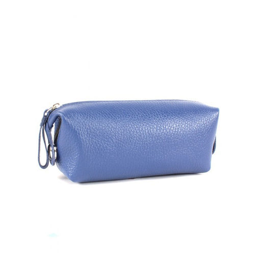 Косметичка Croco-К-721 натуральная кожа (1 отдел), васильковый флотер (105) 265366