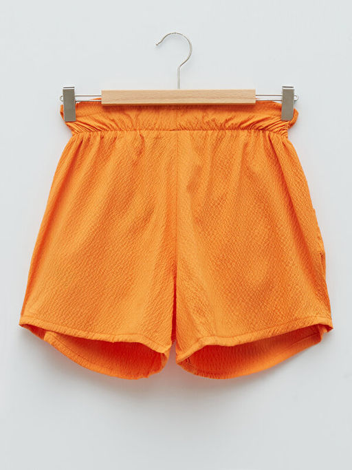 Beli Lastikli Basic Poplin K?z ?ocuk ?ort - Waikiki фото 2