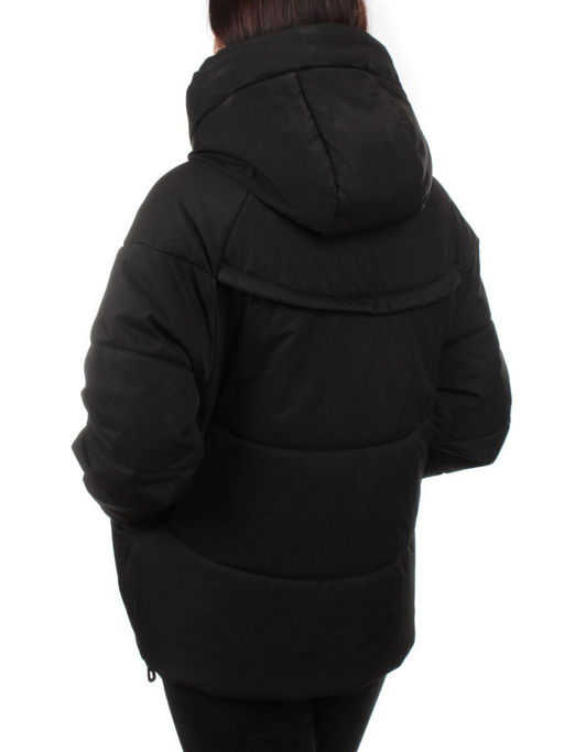 282 BLACK Куртка зимняя облегченная женская (верблюжья шерсть)