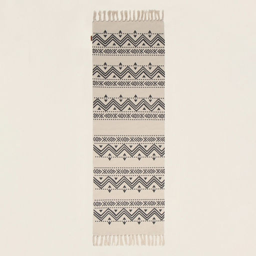 Коврик SL Home Cotton, 60180 см, чёрный, молочный, хлопок 50% - Sima-land home фото 4