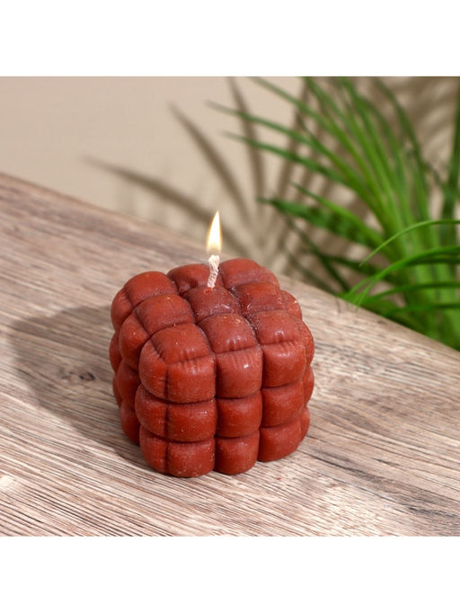 Свеча "Шоколад" 6х6х6 см, соевый воск МИКС