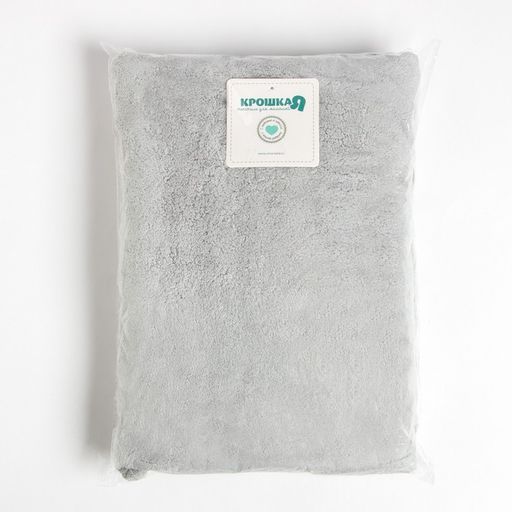 Полотенце с капюшоном Крошка Я, цвет серый, 67х120 см, 100% п/э, 280 г/м2  фото 12