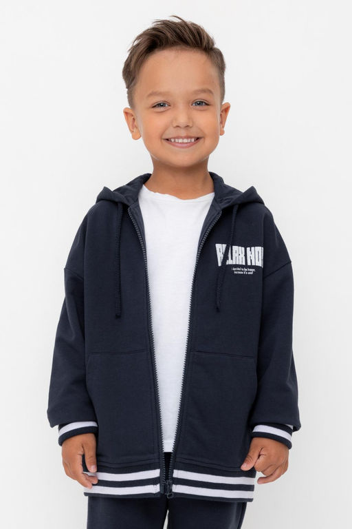 КР 302758/индиго к569 джемпер (толстовка) для мал - Crockid фото 5