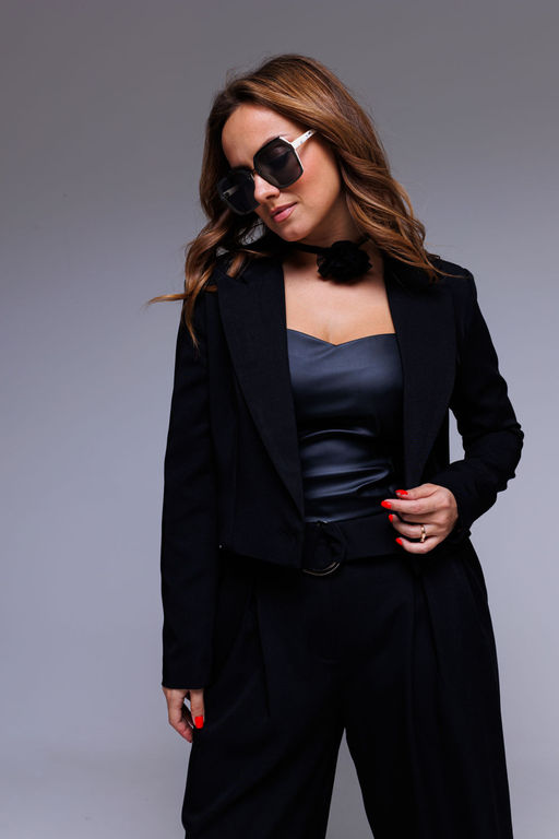 Жакет AURA 1086-164 чёрный  фото 4