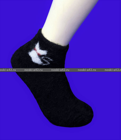 Цена за 10 пар. МИНИBS носки женские ангора НОРКА Кошечка арт. 2770-1 36-41 (фактически 36-41) - Weiwei фото 3