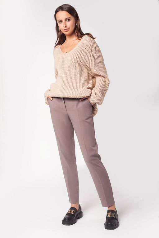 Брюки дудочки из эластичной поливискозы - Vilatte фото 4