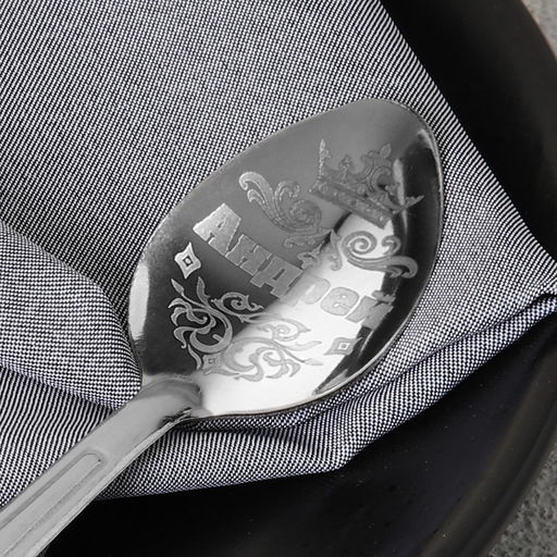 Цена за 3 шт. Ложка чайная именная Андрей, 3?14 см