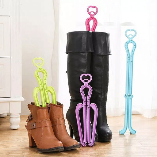 Держатель складной пластмассовый для голенищ сапог, 50,5х7,5см, серый (Китай) - Домашняя мода фото 4