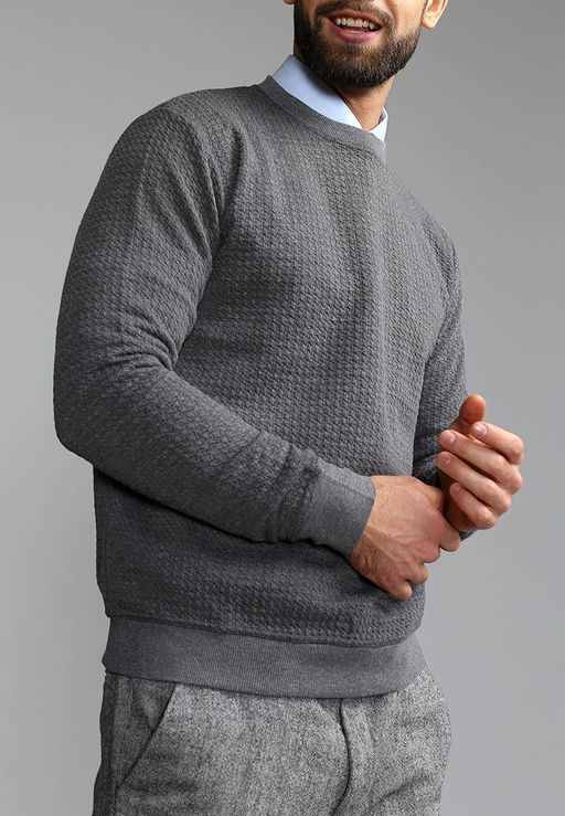 Джемпер мужской GREG G121-RH146-20 (серый)  фото 3