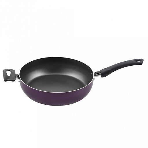 "Violet" Сотейник с антипригарным покрытием д26см, h7,5см, s1,8мм, 2 бакелитовые ручки (Россия)
