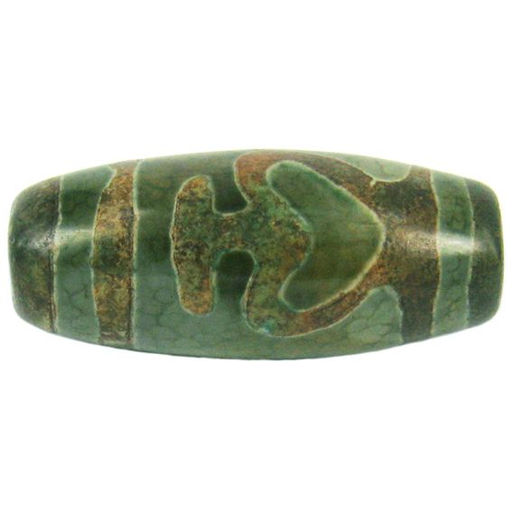 Бусина Дзи Долголетие, 30мм, агат
