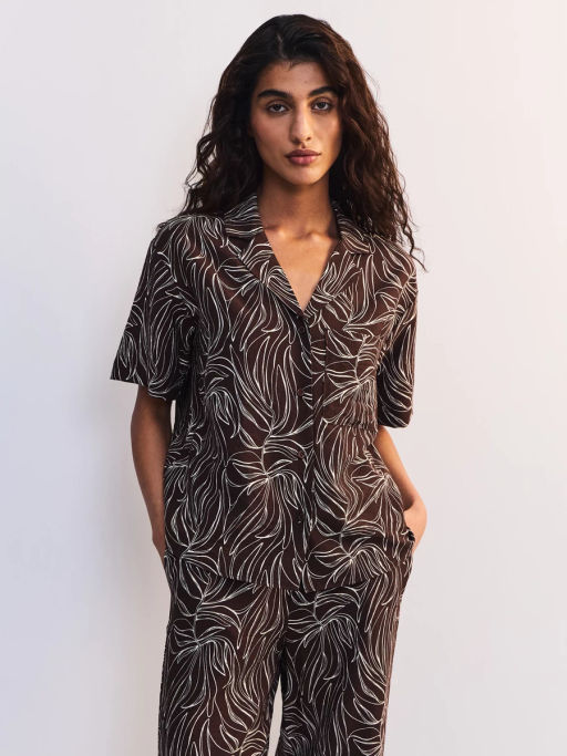 Вискозная блуза с принтом ZR2605012014-256 / Zarina