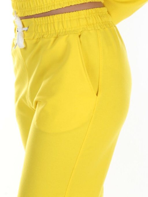 Y294 YELLOW Спортивный костюм женский (100% хлопок) - Fashion фото 5