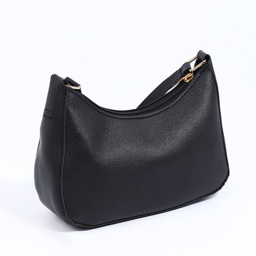 Сумка-багет на молнии, цвет чёрный - Simaland фото 2