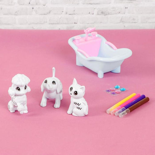 Игрушки под раскраску «Роспись. Пудель, кошечка и собачка», набор для творчества