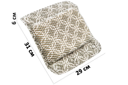 Подушка для ванны 31*29*6 см на 8 присосках, серая - Elan gallery фото 8