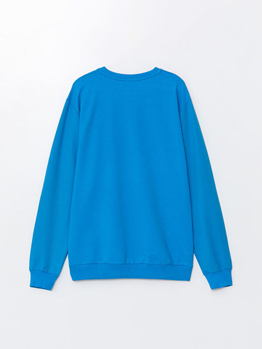 Bisiklet Yaka Uzun Kollu Erkek Sweatshirt - Waikiki фото 2