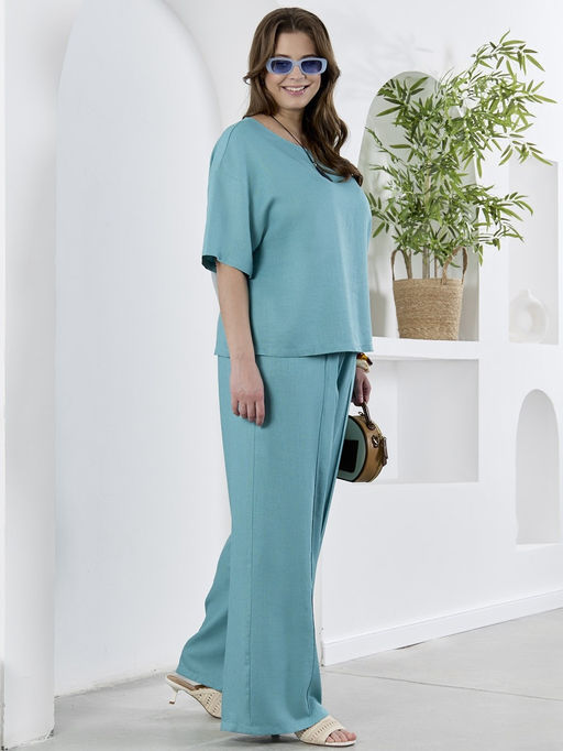 Брюки Камео-2 из вискозы со льном - Виотекс фото 26