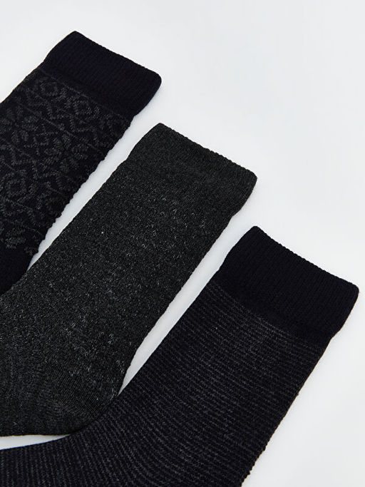 Desenli Erkek Soket ?orap 3l?