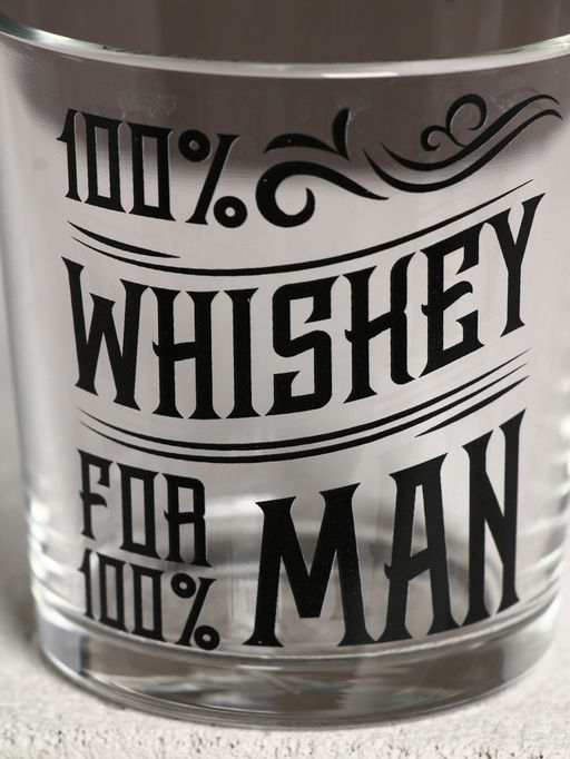 Чистое счастье Набор мужской: 3 мини Виски и стакан для виски
