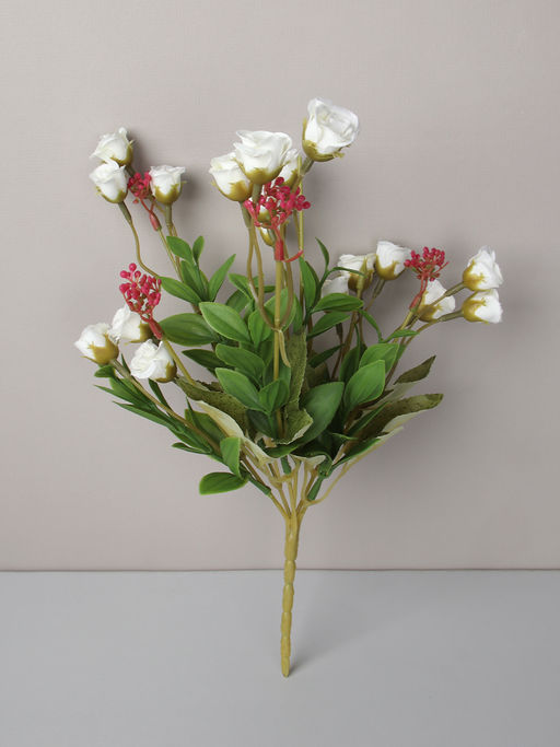 Цветок искусственный Роза кустовая 33 см / 149NA-48 /уп 2/200/600/ - ГалеонТрейд фото 4