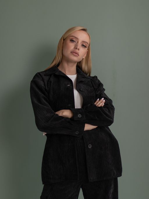 вельветовая рубашка 990-0578 - Трика фото 7