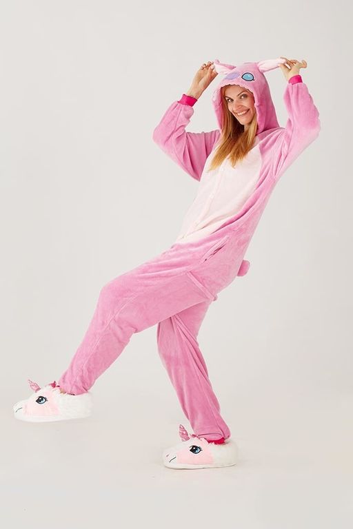 Пижама кигуруми Стич розовый