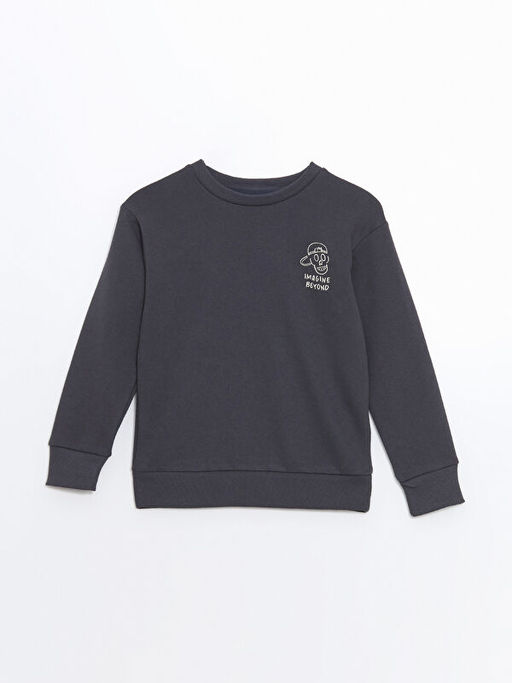 Bisiklet Yaka Erkek ?ocuk Sweatshirt