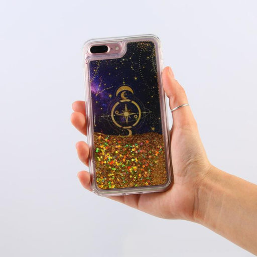 Чехол для телефона iPhone 7,8 PLUS с блёстками внутри Stars , 7.7 15.8 см - Like me фото 3