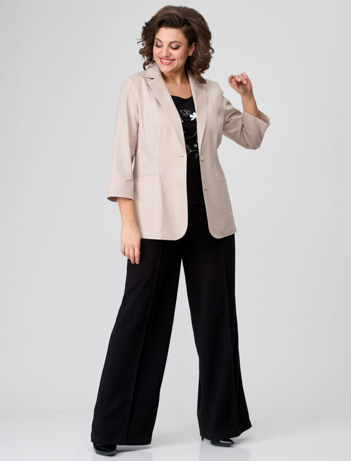 Жакет БелЭльСтиль 203 бежевый джинс фото 3