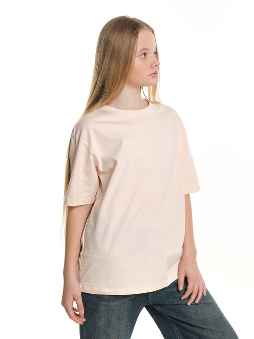Футболка однотонная база 22-1405 персиковый - Mini maxi фото 7