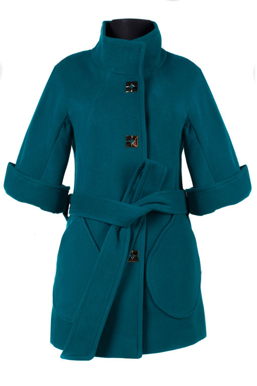 01-05664 Пальто женское демисезонное (пояс) - El podio фото 7