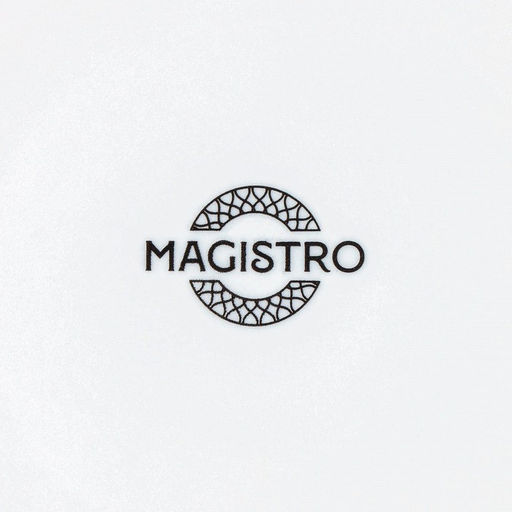 Тарелка фарфоровая пирожковая Magistro Rodos, d=15,6 см, цвет белый  фото 8