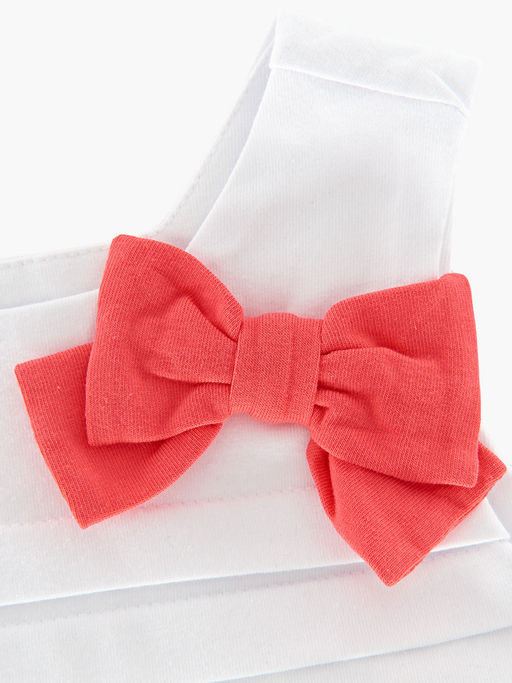 Платье для девочки UD 1740 белый/коралловый - Mini maxi фото 6