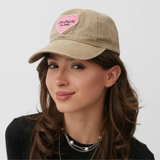 Кепка женская MINAKU «Ofr.Paris», бежевая, размер 54-56