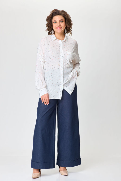 Блуза Michel Chic 769/1 белый  фото 6