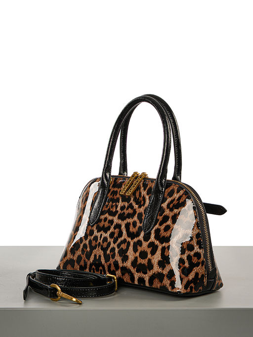 LACCOMA сумка Q6118-леопард бежевый натуральная кожа полиэстер  фото 5