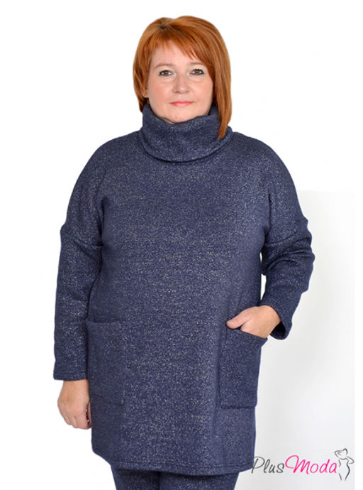 Свитер Модель №1021 размеры 44-84 - Plusmoda фото 4