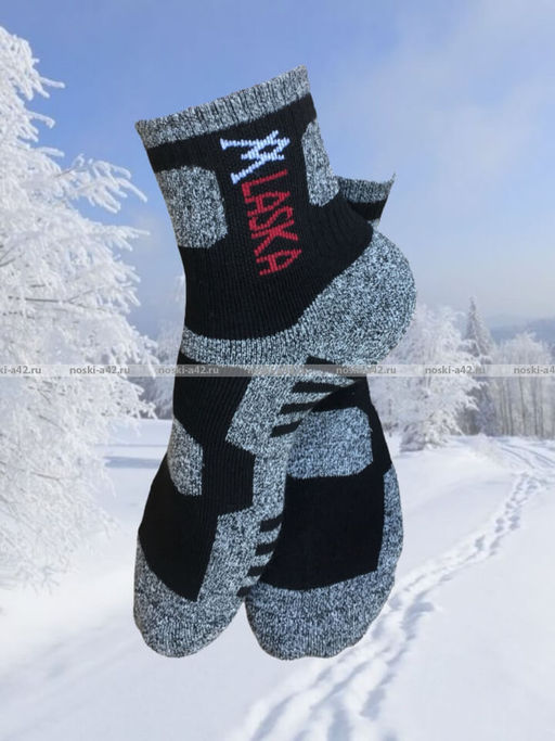 Цена за 12 пар. "АЛЯСКА" Термоноски спортивные ВНУТРИ МАХРА женские, подростковые арт. 1258