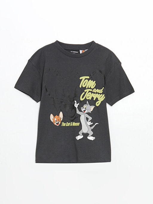Tom ve Jerry Bask?l? Erkek ?ocuk Ti??rt