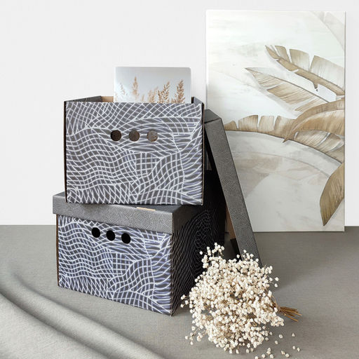 VAL MN-BC-4S Короба картонные, 25*33*18.5 см, набор 4 шт., MONET NIGHT, шт