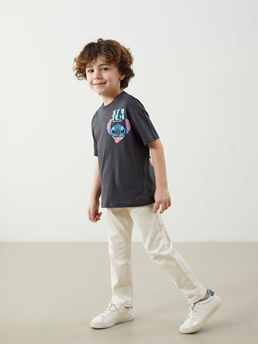 Lilo & Stitch Bask?l? Erkek ?ocuk Ti??rt